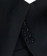 ARMANI COLLEZIONI - “G Line” Natural Stretch Black Notch Lapel Suit - 46R