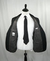 ARMANI COLLEZIONI - “G Line” Natural Stretch Black Notch Lapel Suit - 46R