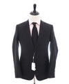 ARMANI COLLEZIONI - "M Line" Slim Modern Black Notch Lapel Suit - 38R