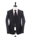 ARMANI COLLEZIONI - "M Line" Slim Modern Black Notch Lapel Suit - 42R