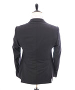 ARMANI COLLEZIONI - “M Line” Slim Gray Geometric Check 1-Button Suit - 40R