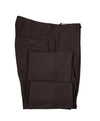 ARMANI COLLEZIONI -Textured Abstract Pattern Burgundy & Brown Pants - 32W