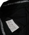 ARMANI COLLEZIONI - Black & Gray Tonal Stripe Flat Front Dress Pants - 35W
