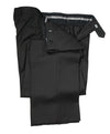 ARMANI COLLEZIONI - Black & Gray Tonal Stripe Flat Front Dress Pants - 35W