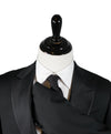 ARMANI COLLEZIONI - Black Peak Lapel 1-Button Satin Tuxedo - 38R