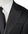 ARMANI COLLEZIONI - Black Peak Lapel 1-Button Satin Tuxedo - 38R