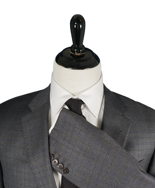ARMANI COLLEZIONI - Blue & Gray Bold Plaid Check Suit “G Line” - 42R