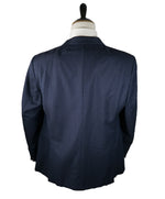 ARMANI COLLEZIONI - Blue Textured Wool Blazer Diamond Pattern - 48R