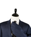 ARMANI COLLEZIONI - Blue Textured Wool Blazer Diamond Pattern - 48R