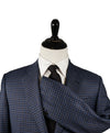 ARMANI COLLEZIONI - “G Line” 130’s Blue & Brown Check Blazer  - 40R