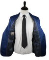ARMANI COLLEZIONI - “G Line” Micro-Check Basket Weave Blue Suit - 40R