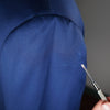 ARMANI COLLEZIONI - “G Line” Micro-Check Basket Weave Blue Suit - 48L