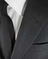 ARMANI COLLEZIONI - "G Line” Tonal Gray Herringbone Pattern Wool Suit - 38S