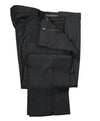 ARMANI COLLEZIONI -Gray & Charcoal Stripe Slim “M Line” Wool Suit - 46L