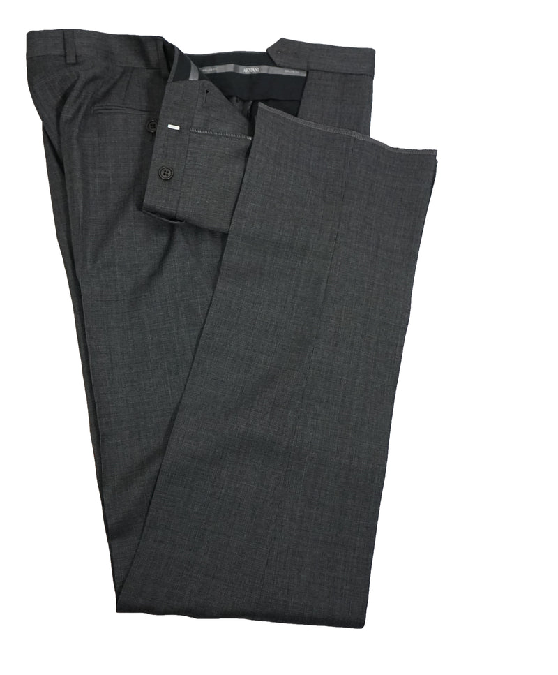 ARMANI COLLEZIONI - “METROPOLITAN” Slim Gray Textured Suit - 44R