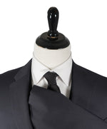 ARMANI COLLEZIONI - “M Line” 3-Piece Navy Solid Suit With Pick Stitching - 46R