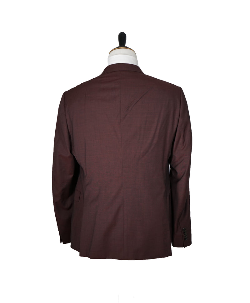 ARMANI COLLEZIONI M Line Burgundy Birdseye Suit 48R Luxe Hanger
