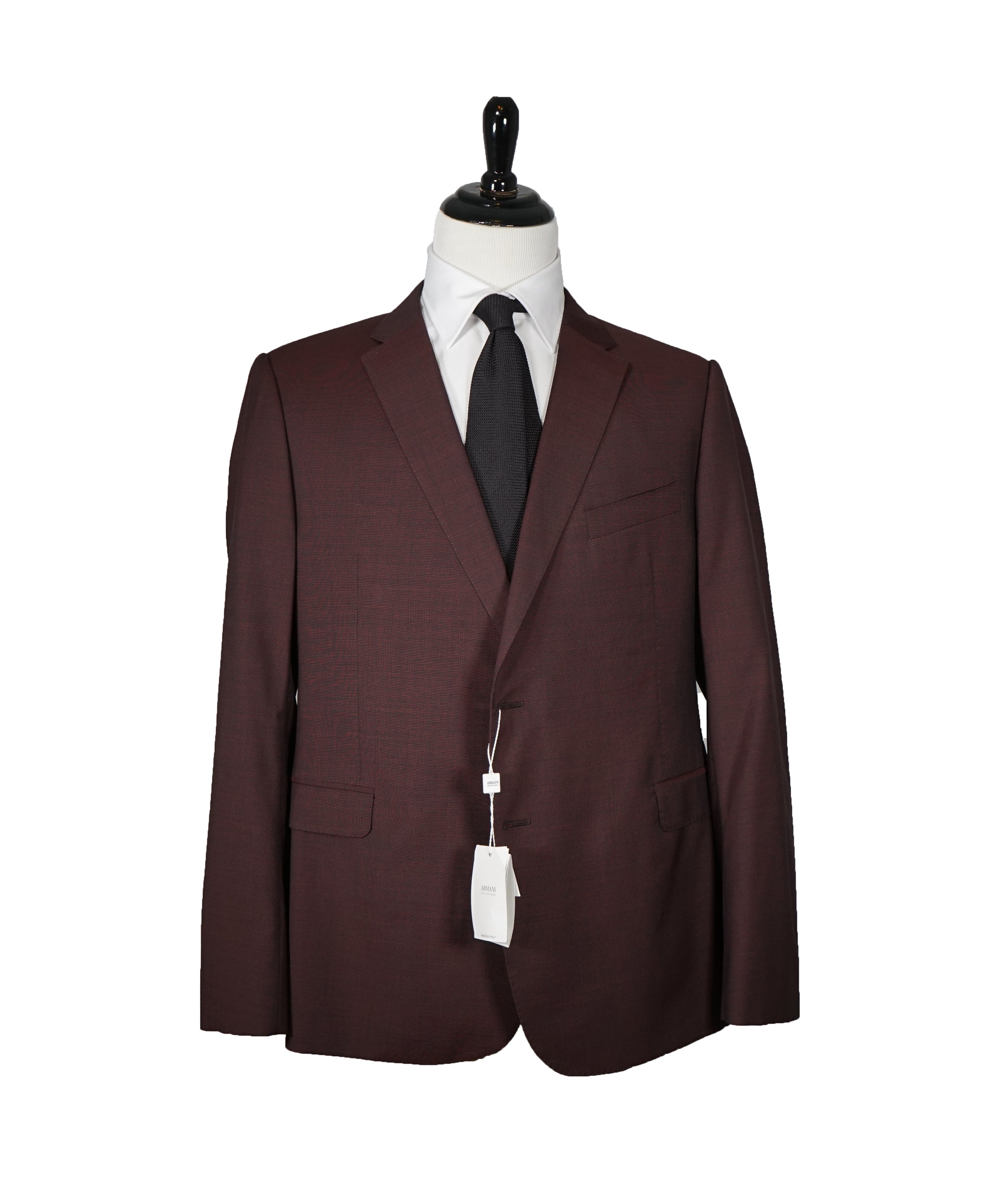 Armani top burgundy suit