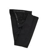 ARMANI COLLEZIONI - “M Line” Slim Black Textured Geometric Fabric Suit - 40R