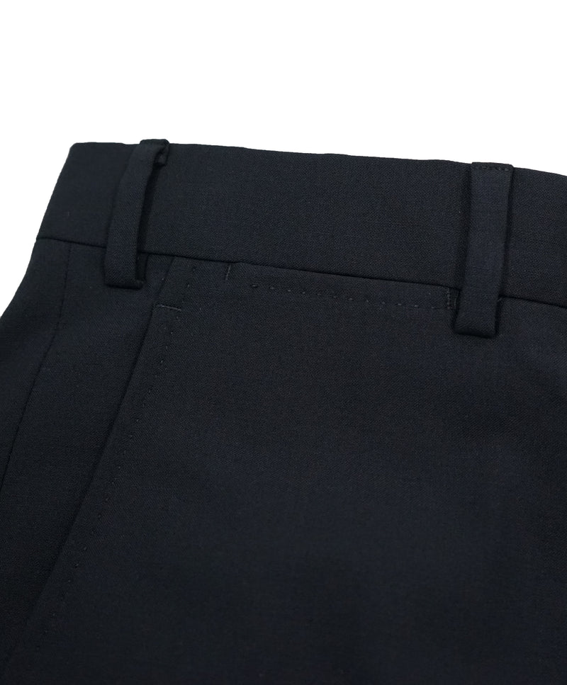 ARMANI COLLEZIONI - “M Line” 3-Piece Navy Solid Suit With Pick Stitching - 46R