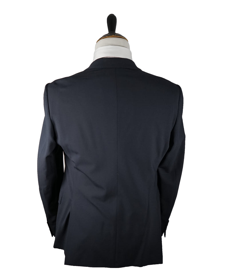 ARMANI COLLEZIONI - “M Line” Navy Solid Suit With Pick Stitching - 42R
