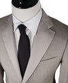 ARMANI COLLEZIONI - “M Line” Slim Beige Stone Summer Suit Tonal Satin Lapel - 40R