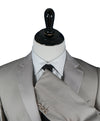 ARMANI COLLEZIONI - “M Line” Slim Beige Stone Summer Suit Tonal Satin Lapel - 40R