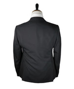 ARMANI COLLEZIONI - M Line Slim Drop 8 Black Peak Lapel Suit - 42R