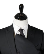 ARMANI COLLEZIONI - M Line Slim Drop 8 Black Peak Lapel Suit - 42R