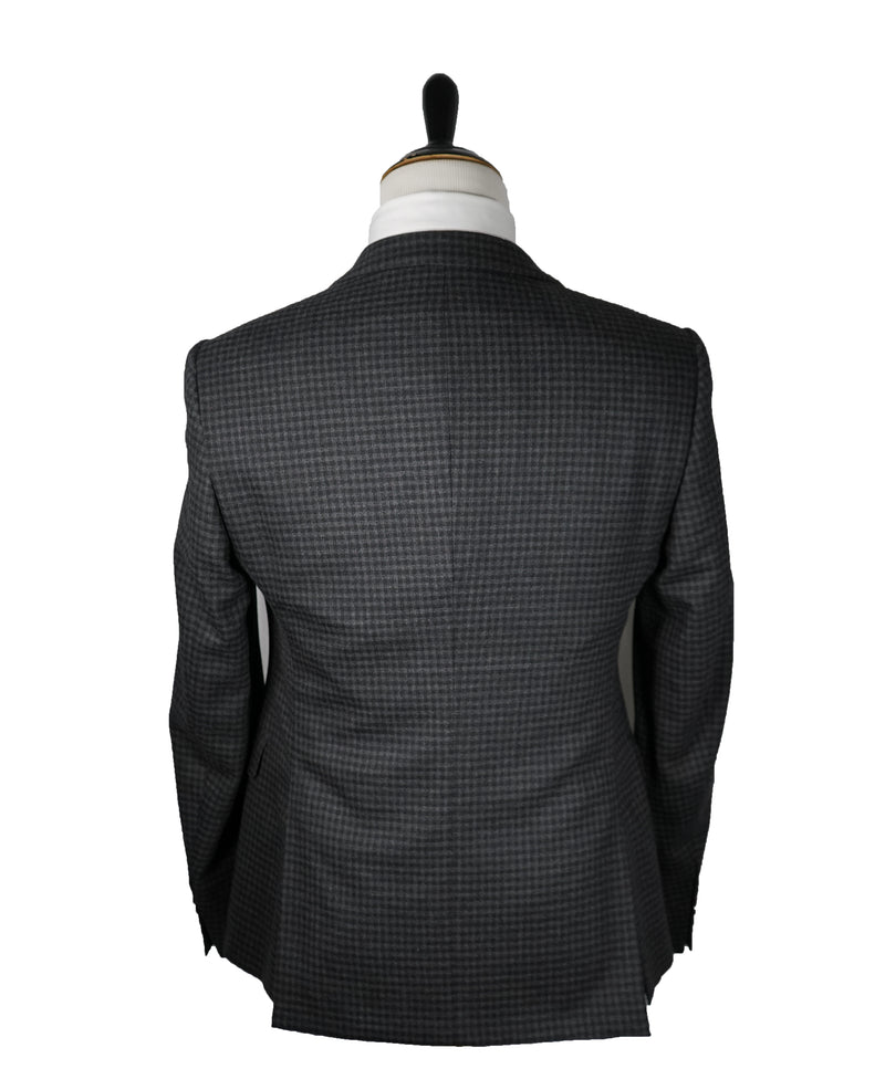 ARMANI COLLEZIONI - "M Line" Slim Drop 8 Melange Check RUNWAY SUIT - 40R