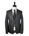 ARMANI COLLEZIONI - "M Line" Slim Drop 8 Melange Check RUNWAY SUIT - 40R