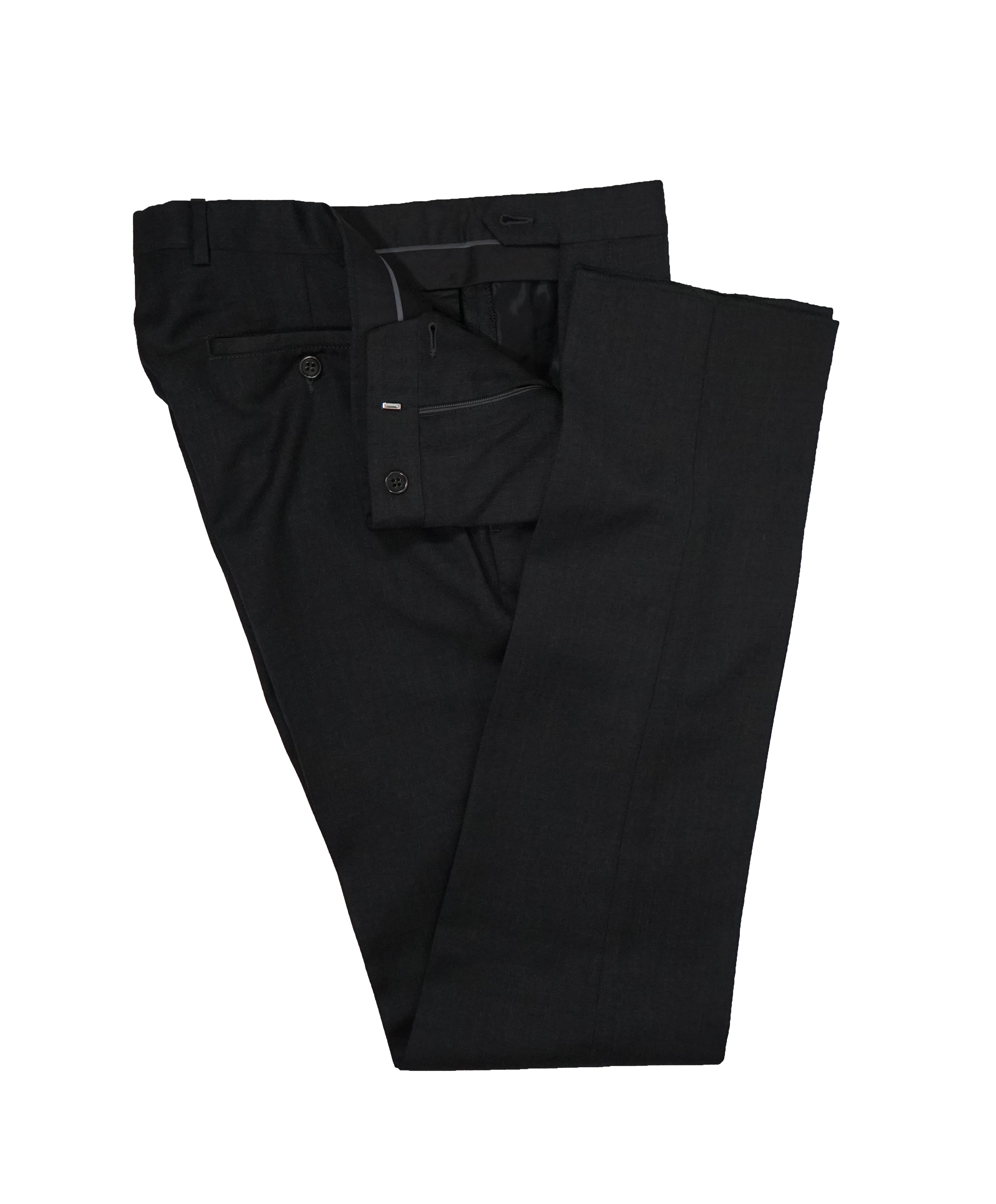 ARMANI COLLEZIONI - Peak Lapel 1-Button Slim Charcoal Suit - 42R