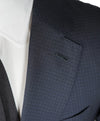 ARMANI COLLEZIONI - “S Line” Slim Tonal Blue Check Suit - 42R
