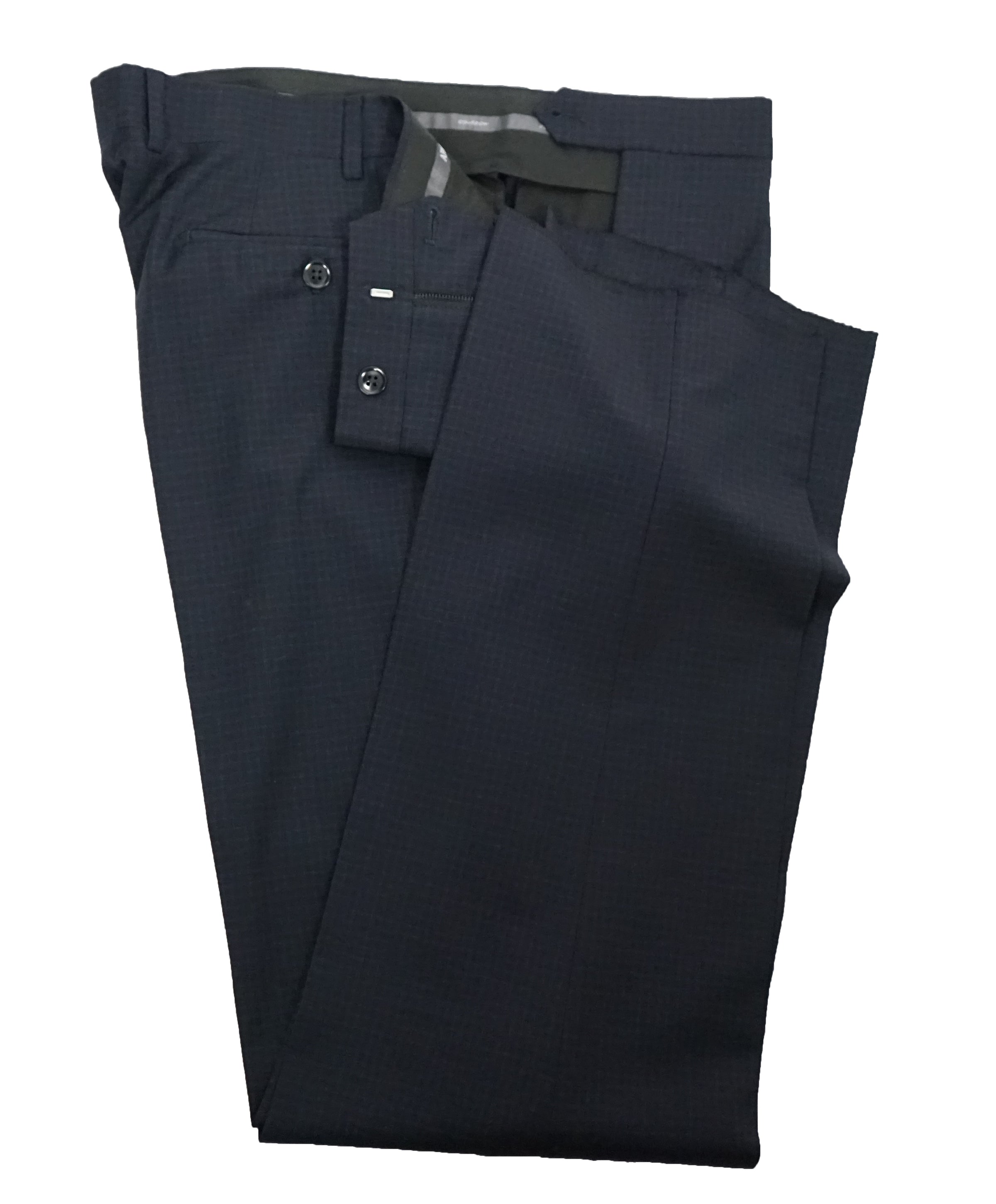 ARMANI COLLEZIONI - “S Line” Slim Tonal Blue Check Suit - 42R – Luxe Hanger