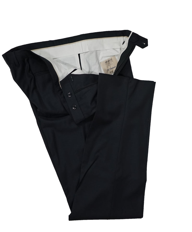 ARMANI COLLEZIONI - “Su Misura” Tonal Rope Stripe Pattern Suit - 48R