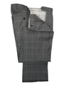 ARMANI COLLEZIONI - Textured Gray Plaid Check “G Line” Wool Suit - 38R