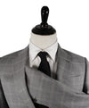 ARMANI COLLEZIONI - Textured Gray Plaid Check “G Line” Wool Suit - 38R