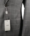 ARMANI COLLEZIONI - Textured Gray Plaid Check “G Line” Wool Suit- 38R