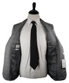 ARMANI COLLEZIONI - Textured Gray Plaid Check “G Line” Wool Suit - 38R