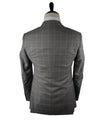 ARMANI COLLEZIONI - Textured Gray Plaid Check “G Line” Wool Suit- 40R