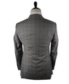 ARMANI COLLEZIONI - Textured Gray Plaid Check “G Line” Wool Suit - 38R