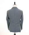 ARMANI COLLEZIONI - Medium Blue Melange Semi-Lined Linen Blazer - 40R