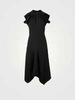 $1,095 ELEVENTY - Black Cap Sleeve Dress - 6 / 44