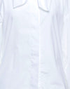 $495 ELEVENTY - White BOW NECK Button Down Dress Shirt Cotton - 4 / 42