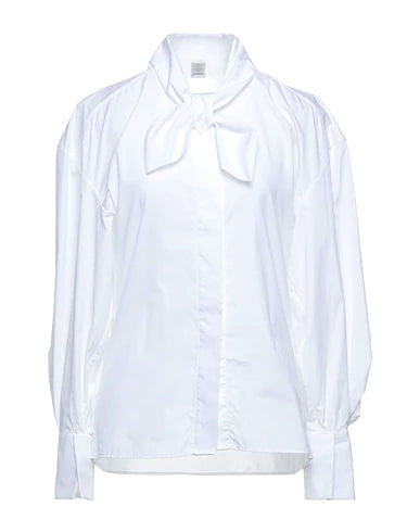 $495 ELEVENTY - White BOW NECK Button Down Dress Shirt Cotton - 0 / 38