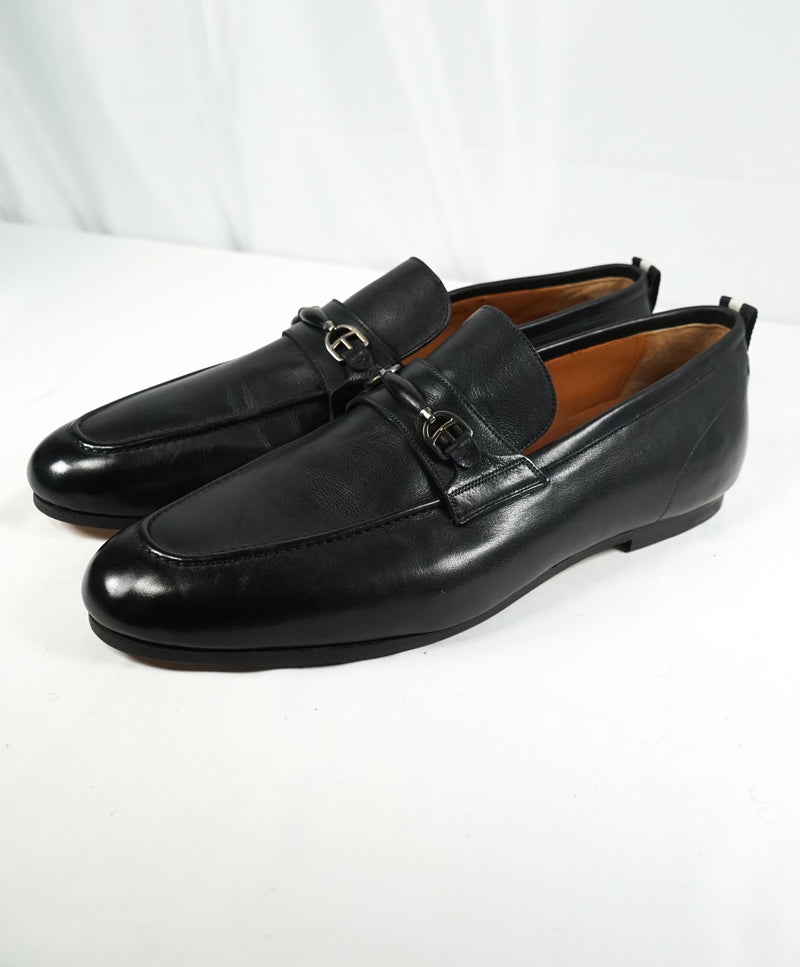 BALLY - “PLINTOR-30” Logo Bit W Logo Strap Slip On Venetian Loafers - 11