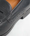 BALLY - “LAUTO /40” Logo Embossed Textured Penny Loafer - 8.5 D