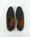 BALLY - “LAUTO /40” Logo Embossed Textured Penny Loafer - 7 D