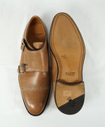 BALLY - “SCRIBE” Goodyear Welt Brown Hand Made Monk Strap Loafers - 11