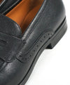 BALLY - “LAUTO 40” Logo Embossed Textured Penny Loafers - 8.5 D